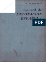 Manual de Entonación Española - Tomás Navarro