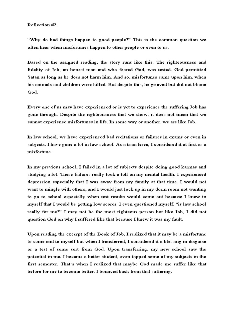 Understanding Suffering Through Job's Story | PDF | Self-Improvement