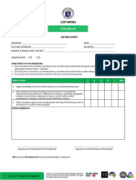 COT RPMS Rating Sheet for T I III for SY 2020 2021 in the Time of COVID 19