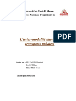 L'inter-Modalité Dans Les Transports Urbains