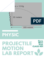 Physic: Projectile Motion Lab Report