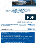 How To Write Tailored Scholarship Application Documents