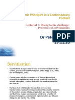 Servitisation transformation processes