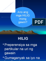 Mga Larangan NG Hilig