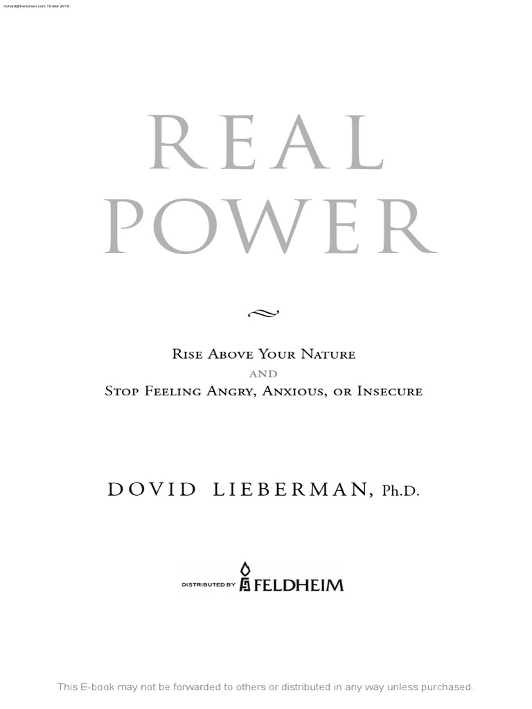 Real Power | PDF | Soul | Reality