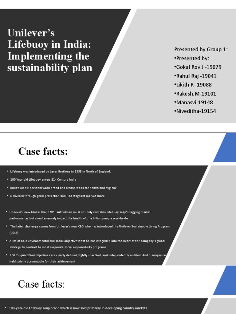 Unilever's Lifebuoy in India: Implementing The Sustainability Plan ...