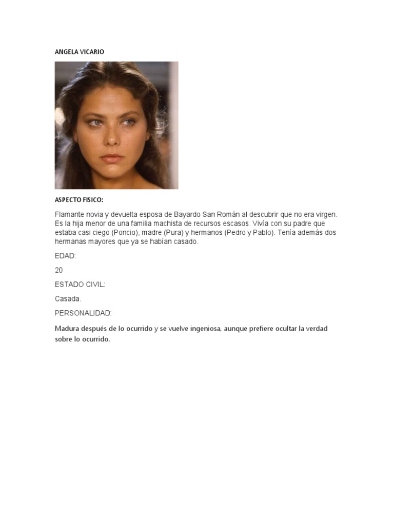Angela Vicario | PDF | Novela negra, policíaca y suspenso