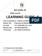 Learning Guide-9: Nursing Level Iii