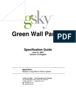 Green Wall Panel Specification Guide