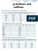 Adding Prefixes and Suffixes