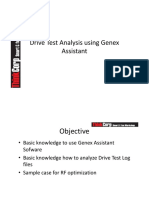 Drive Test Analysis Using Genex Assistant Assistant
