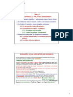 ADE Tema 1 POLÍTICA ECONÓMICA 