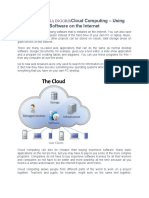 Cloud Computing - Using Software On The Internet: Tugas Bahasa Inggris