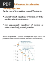 Motion With Constant Acceleration