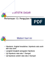 Pert.13 Pengujian Hipotesis