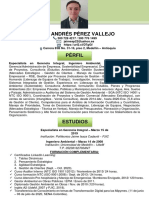 H de V Especialista en Gerencia Integral I.A. Jaime Andrés Pérez V.