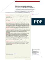 Association of Non-High-Density Lipoprotein Cholesterol Measured in Adolescence, Young Adulthood, and Mid-Adulthood With Coronary Artery Calcification Measured in Mid-Adulthood