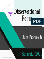 Observational Form: Jose Picorro JR