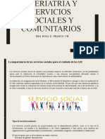 Geriatría y Servicios Sociales y Comunitarios