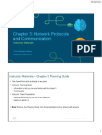 Chapter 3: Network Protocols and Communication: Instructor Materials - Chapter 3 Planning Guide