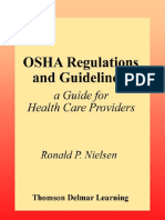 OSHA Regulations and Guidelines-A Guide For Health Care Providers