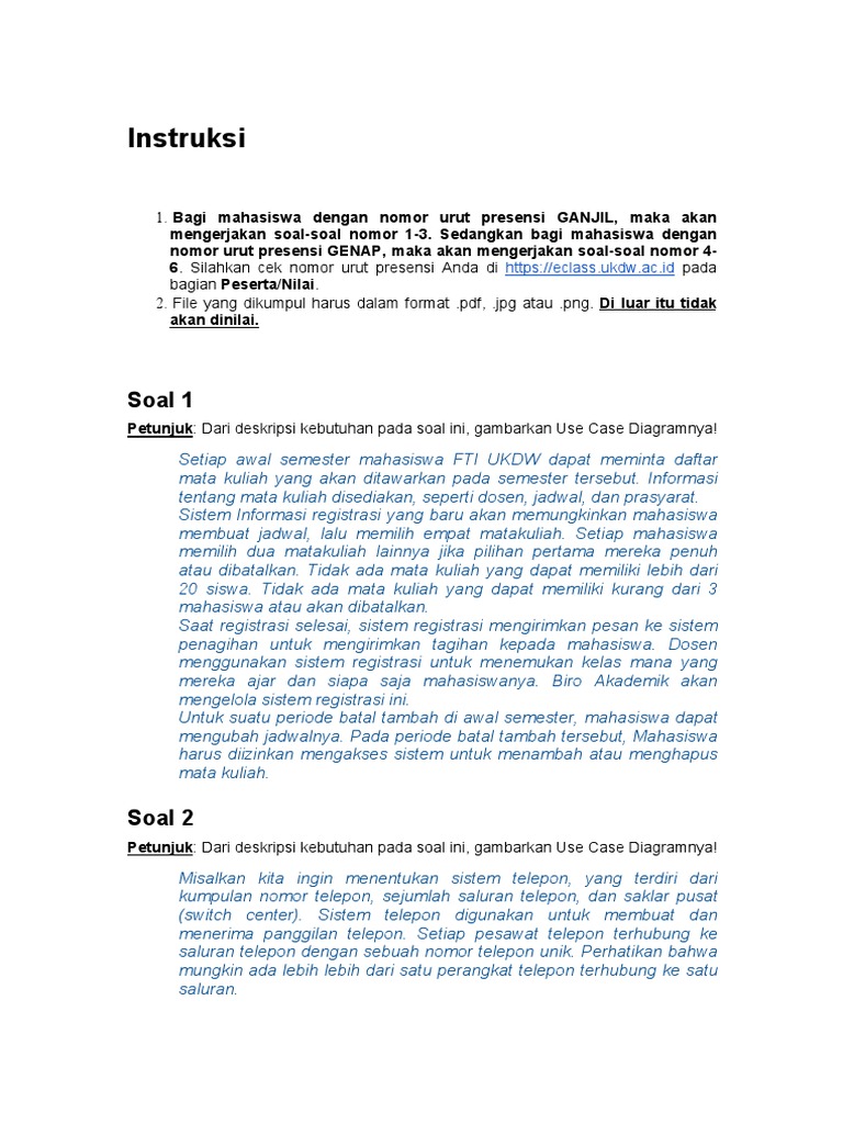 Panduan Use Case Diagram untuk Mahasiswa | PDF | Bisnis