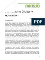 Humanismo Digital y Educacion