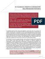 Definición de La Psicologia de La Comunicación (Martinez, 2012)