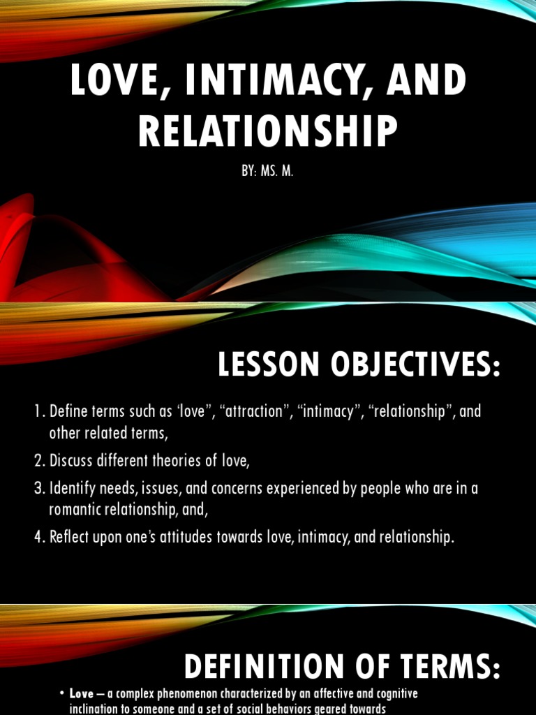 Understanding Love and Intimacy | PDF | Intimate Relationships | Love