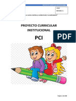 1 FORMATO Proyecto Educativo Institucional PCI 2020