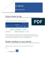 Welcome To Word: Know Where To Tap