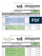 Cantidades Enchape 26 de Junio