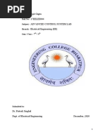 Advanced Control System Lab PDF