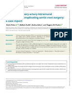 Fate of A Coronary Artery Intramural Haematoma Complicating Aortic Root Surgery: A Case Report
