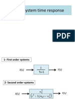 System Time Response Analysis