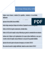 Acciones de Rehabilitacion para Tsunami