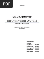 Management Information System: Banking Industry