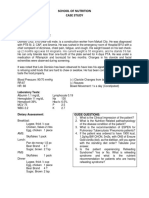 School of Nutrition Case Study: Medical/ Personal History