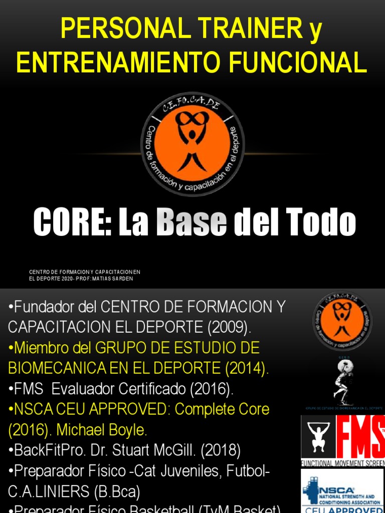 Core Modulo 1 | PDF | La columna vertebral | Rodilla