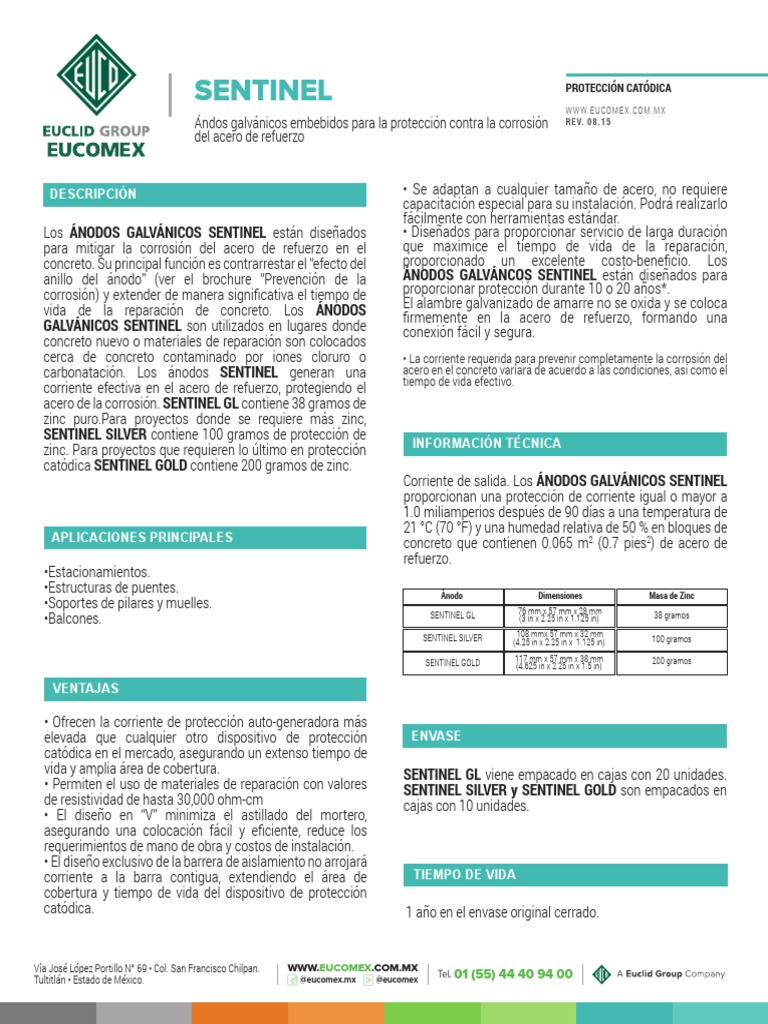 Sentinel | PDF | Corrosión | Hormigón