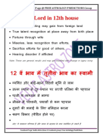 3rd Lord in 12th House: Vedic Astro Zone Page at Free Astrology Predictions Group