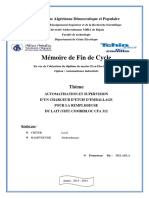 Automatisation Et Supervision d'Un Chargeur d'Etuis d'Emballage Pour La Remplisseuse Du Lait (UHT) Combibloc CFA 312