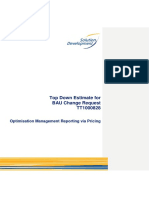 TDE - TT1000828 - Optimization Management Reporting Vai Pricing - V2.0