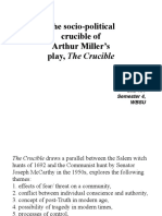 The Socio-Political Crucible of Arthur Miller's Play, The Crucible