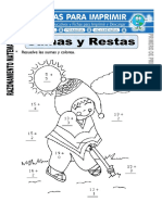 Ficha de Sumas y Restas Para Primero de Primaria