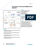 Maturation and persistence of the anti-SARS-CoV-2 memory B cell response