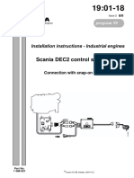 Scania DEC2 Control System, V7.0: Installation Instructions - Industrial Engines