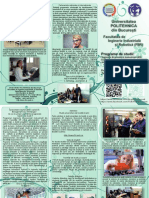 Flyer Departamentul Tehnologia Constructiilor de Masini Politehnica Bucuresti