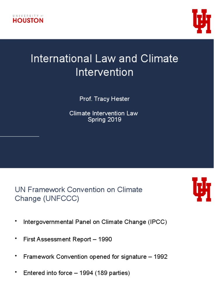 International Law and Climate Intervention | PDF | Kyoto Protocol ...