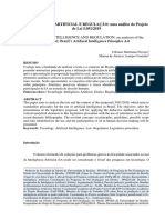 Artificial Intelligence and Regulation: An Analysis of The (Proposal) Brazil's Artificial Intelligence Principles Act